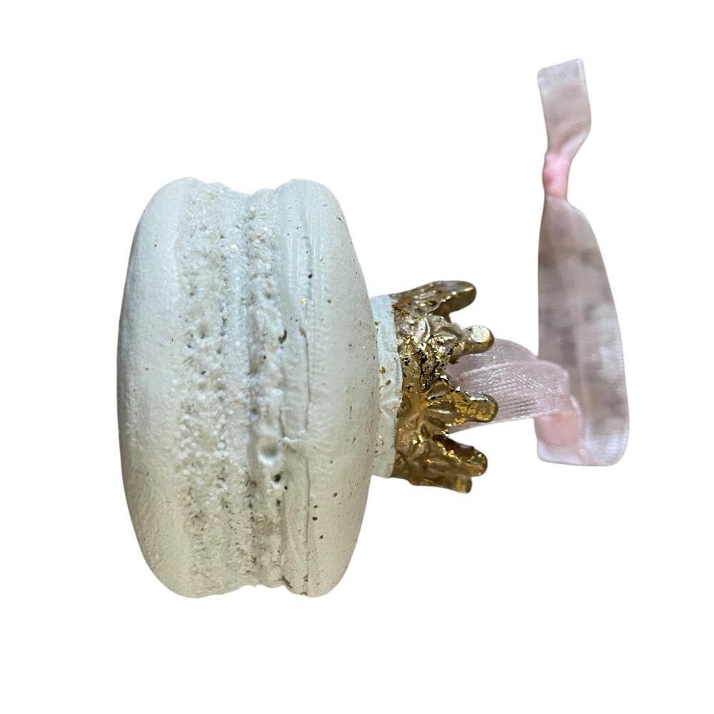 RACHEL ZOE Gold Crown Pastel Macaron Ornament Set of 6 Valentines Day Decor New - Picture 11 of 16